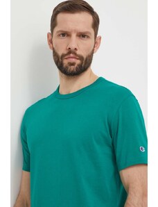 Champion t-shirt in cotone uomo colore verde 220016