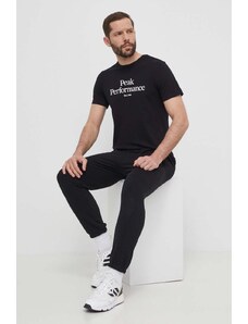 Peak Performance t-shirt in cotone uomo colore nero