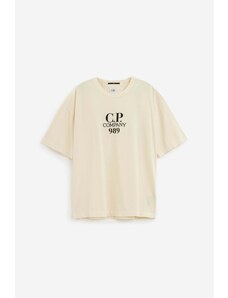 C.P. Company T-Shirt in cotone panna