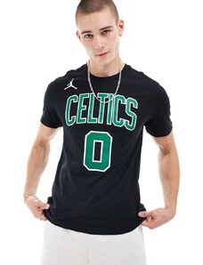 Nike Basketball - NBA Boston Celtics Jayson Tatum - T-shirt nera con grafica-Nero