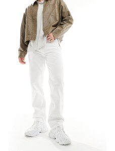 ASOS DESIGN - Jeans dritti bianchi-Bianco