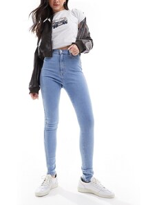 Dr Denim - Solitaire - Jeans super skinny a vita alta lavaggio pallido semplice Beck-Blu