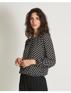I Blues Blusa in crepe a pois