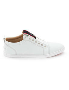 Sneaker F.A.V Fique a Vontade in Pelle Bianca Christian Louboutin 37 Bianco 2000000016481