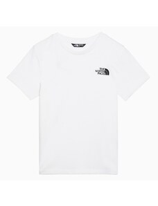 The North Face T-shirt bianca in misto cotone con logo