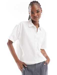 Vans - McMillan - Camicia bianca taglio corto-Bianco