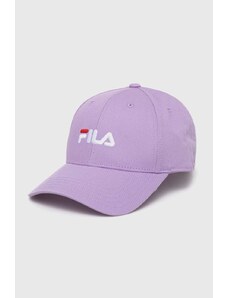 Fila berretto colore violetto con applicazione