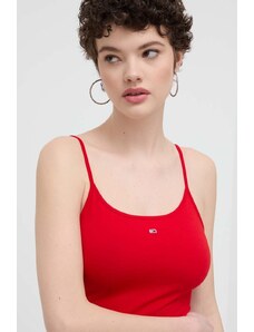 Tommy Jeans body donna colore rosso
