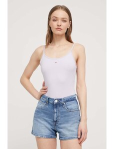 Tommy Jeans body donna colore violetto