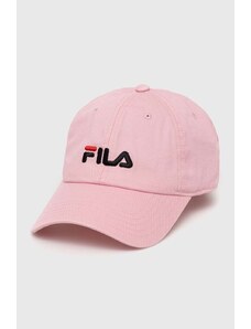 Fila berretto da baseball in cotone colore rosa con applicazione