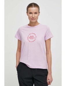 Helly Hansen t-shirt in cotone donna colore rosa