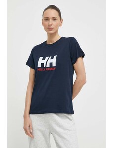Helly Hansen t-shirt in cotone donna colore blu navy