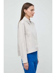 Max Mara Leisure camicia in cotone donna colore grigio