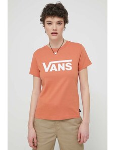 Vans t-shirt in cotone donna colore arancione