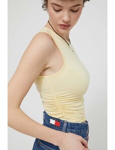 Tommy Jeans top colore giallo