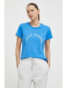 Helly Hansen t-shirt in cotone donna colore blu