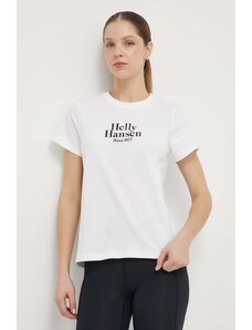 Helly Hansen t-shirt in cotone donna colore bianco