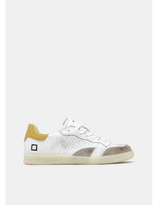 D.A.T.E. sporty low leather yellow-beige