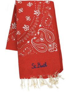Mc2 Saint Barth telo mare stampa bandana rosso