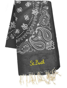 Mc2 Saint Barth telo mare stampa bandana nero