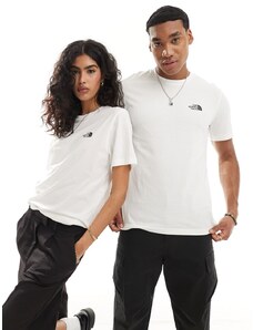 The North Face - Simple Dome - T-shirt bianca con logo-Bianco