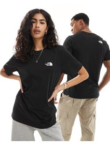 The North Face - Simple Dome - T-shirt nera con logo-Nero