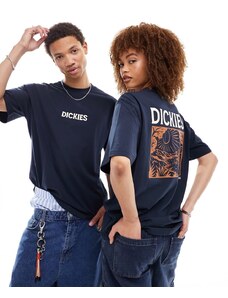Dickies - Patrick Springs - T-shirt blu navy scuro con stampa sulla schiena