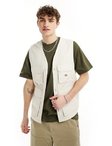 Dickies - Fisherville - Gilet color crema-Bianco
