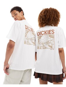 Dickies - Patrick Springs - T-shirt bianca con stampa sulla schiena-Bianco