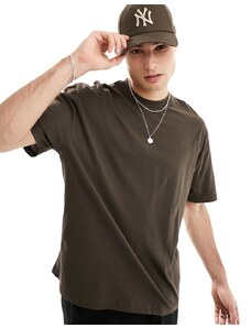 ASOS DESIGN - T-shirt oversize marrone scuro