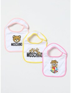Set 3 bavaglini Moschino Baby in cotone