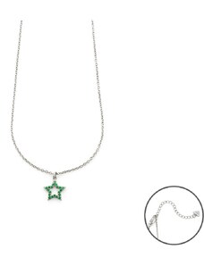 Collana donna in argento con stella zirconata gioielli 4US Cesare Paciotti 4ucl5767w