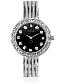 Orologio accessorio donna in acciaio e pietre bianche Ops Objects Fine opspw-969