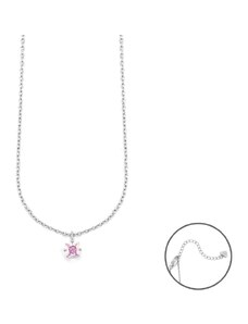 Collana in argento da donna con zircone rosa pendente 4US Cesare Paciotti 4UCL5693W