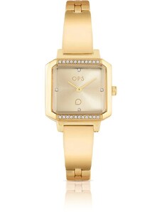 Orologio solo tempo donna in acciaio dorato Ops Objects Squared Fashion opspw-866