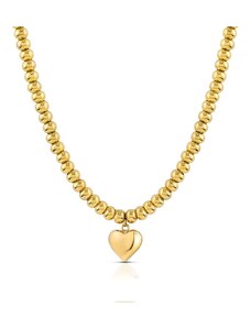 Collana donna gioielli Ops Objects Chunky Love opscl-874 ciondolo cuore dorato