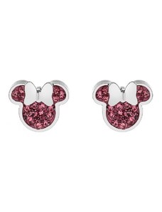 Disney bambina orecchini Minnie in acciaio con zirconi rosa| E600177RPL-B.CS