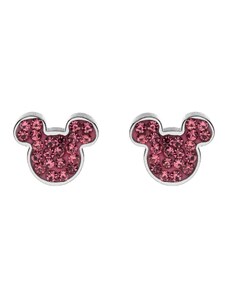 Disney orecchini Mickey Mouse bambina in acciaio e zirconi rosa E600178RPL-B.CS
