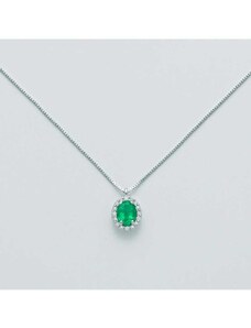 Collana oro Yukiko le parure gemme preziose donna CLD4094Y con smeraldo e diamanti