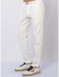 pantalone da uomo White Sand in lino e cotone con coulisse