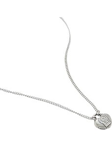 Collana Fossil donna con ciondolo cuore lucchetto in acciaio jf86380040