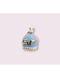 Ciondolo campanella Capri zirconato colore azzurro in argento 925