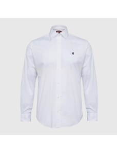 Camicia Uomo Elegante Regular Fit - Manica Lunga In Cotone E Poliestere Per Business E Cerimonie