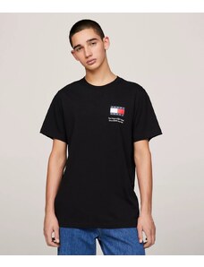 Tommy Jeans T-Shirt Essential con Logo Slim Fit Nera Uomo