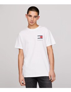 Tommy Jeans T-Shirt Essential con Logo Slim Fit Bianca Uomo