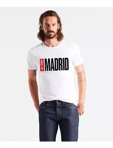 Levi's T-Shirt Destination Tab Madrid City Bianca Uomo
