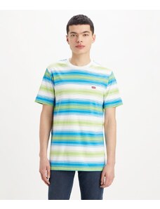 Levi's T-Shirt Housemark Original Fizzy Stripe Swedish Blue Uomo