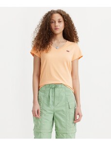Levi's T-shirt Con Scollo A V Perfect - Arancione Donna