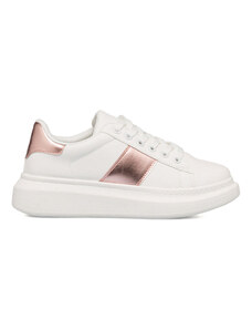 Sneakers bianche da donna con dettagli oro rosa Lora Ferres