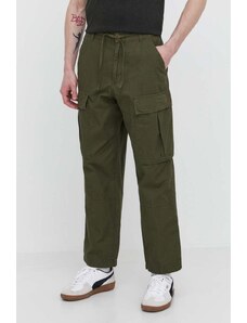 DC pantaloni in cotone colore verde ADYNP03077